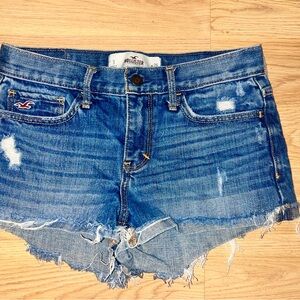 Hollister Women's Distressed Blue Jean Shorts